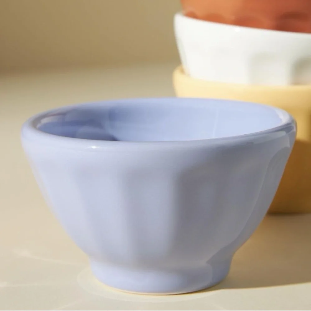 New Anthropologie Mini Assorted Shiny Latte Bowls, Set of 6